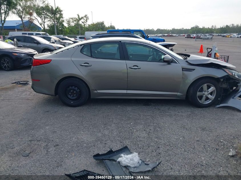 2015 Kia Optima Lx VIN: 5XXGM4A79FG366729 Lot: 39450129