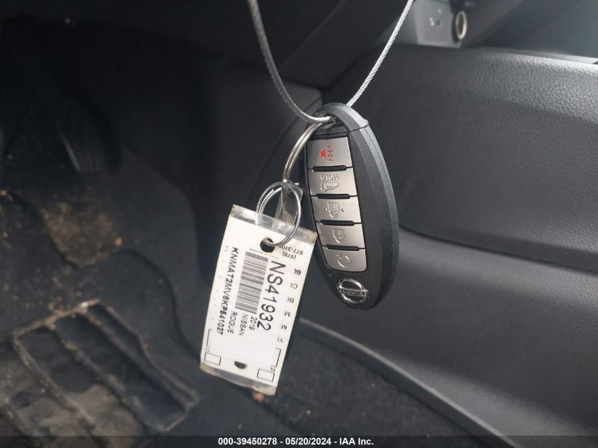 2019 Nissan Rogue Sv VIN: KNMAT2MV6KP541027 Lot: 39450278