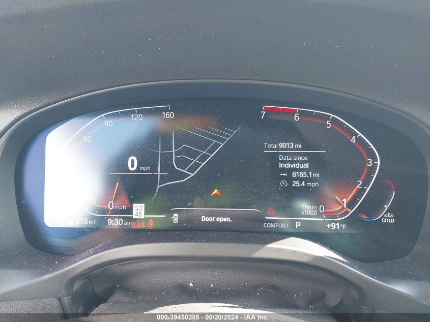 2023 BMW X3 Sdrive30I VIN: 5UX43DP02P9T00181 Lot: 39450285