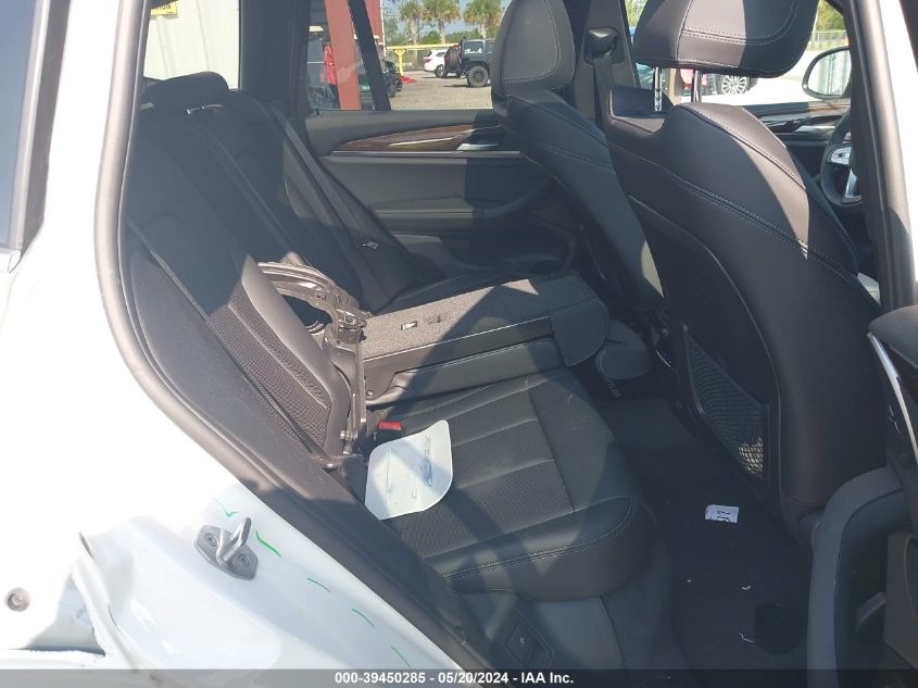 2023 BMW X3 Sdrive30I VIN: 5UX43DP02P9T00181 Lot: 39450285