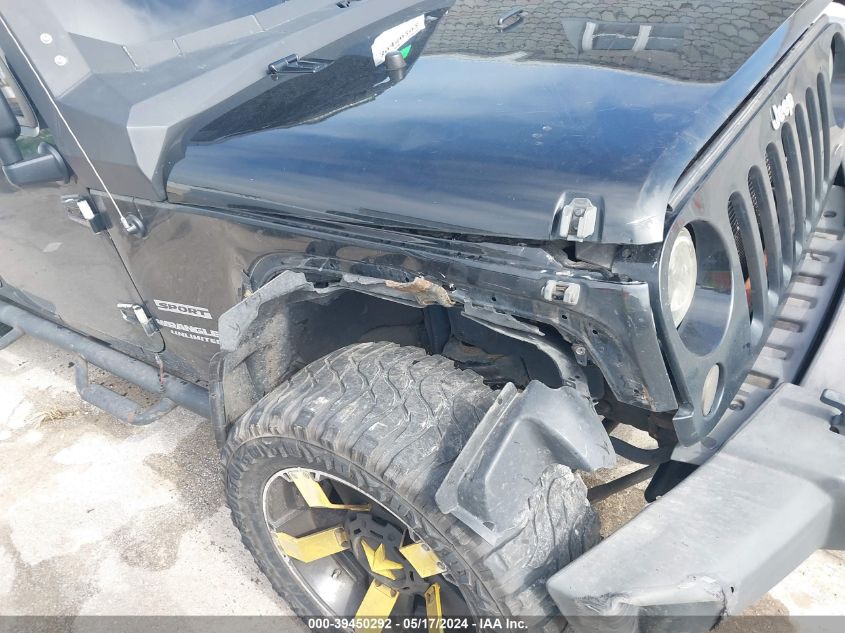 2012 Jeep Wrangler Unlimited Sport VIN: 1C4BJWDGXCL178906 Lot: 39450292