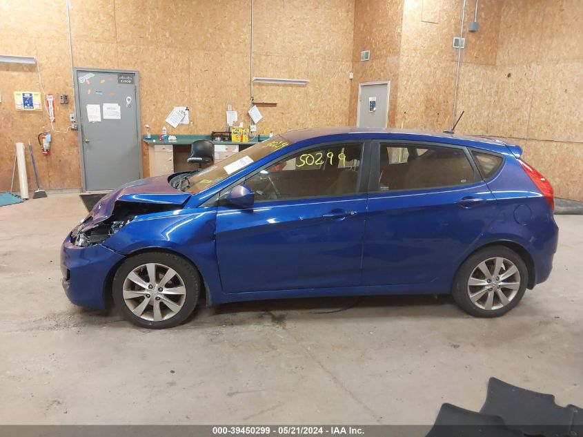 2012 Hyundai Accent Gls/Gs/Se VIN: KMHCU5AE9CU054883 Lot: 39450299