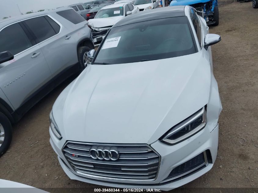 2018 Audi S5 3.0T Premium Plus VIN: WAUB4CF53JA064785 Lot: 39450344