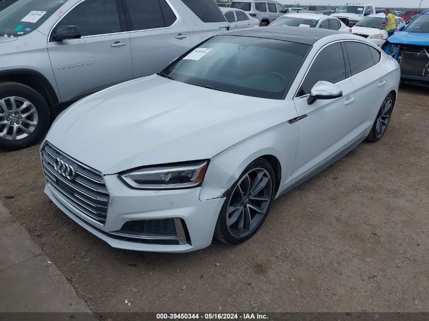 2018 Audi S5 3.0T Premium Plus VIN: WAUB4CF53JA064785 Lot: 39450344