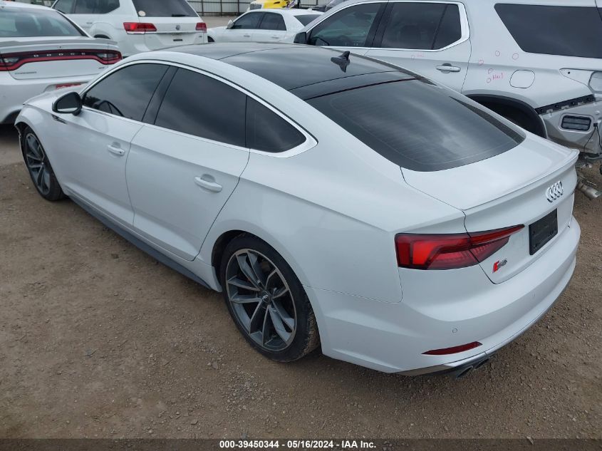 2018 Audi S5 3.0T Premium Plus VIN: WAUB4CF53JA064785 Lot: 39450344