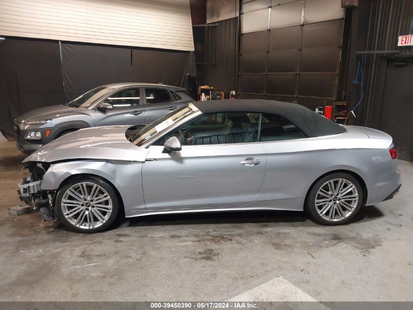 2022 Audi A5 Cabriolet Premium Plus 45 Tfsi Quattro S Tronic VIN: WAUWAGF52NN002228 Lot: 39450390