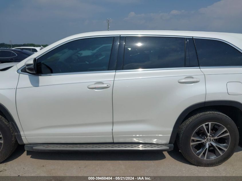 2018 Toyota Highlander Le VIN: 5TDZZRFH1JS269184 Lot: 39450404