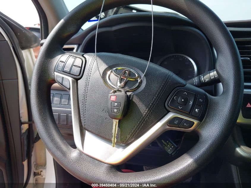 2018 Toyota Highlander Le VIN: 5TDZZRFH1JS269184 Lot: 39450404