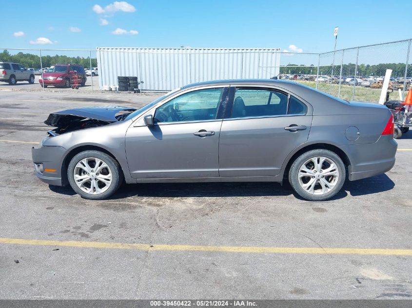 2012 Ford Fusion Se VIN: 3FAHP0HA3CR103872 Lot: 39450422