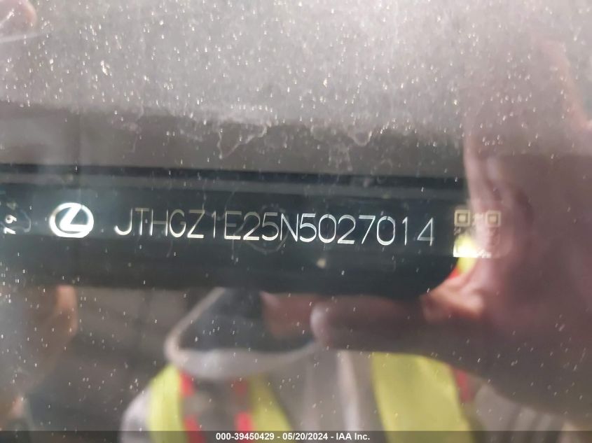 2022 LEXUS IS 350 F SPORT - JTHGZ1E25N5027014