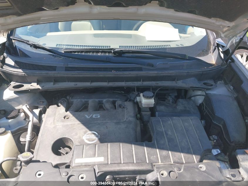 2010 Nissan Murano Le VIN: JN8AZ1MW3AW114950 Lot: 39450433