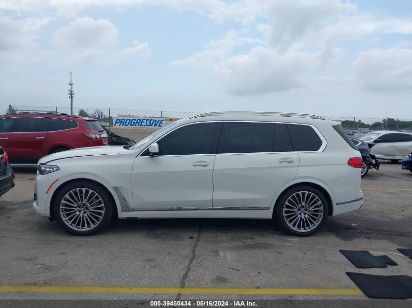 2021 BMW X7 xDrive40I VIN: 5UXCW2C09M9D95141 Lot: 39450434