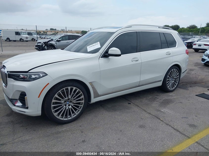 2021 BMW X7 xDrive40I VIN: 5UXCW2C09M9D95141 Lot: 39450434
