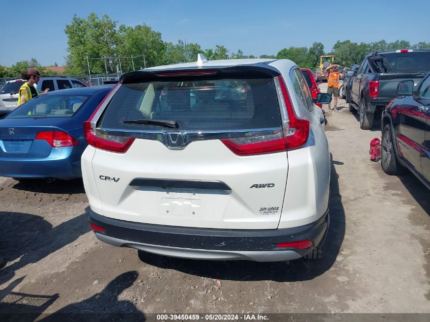 2018 Honda Cr-V Lx VIN: 2HKRW6H36JH218813 Lot: 39450459