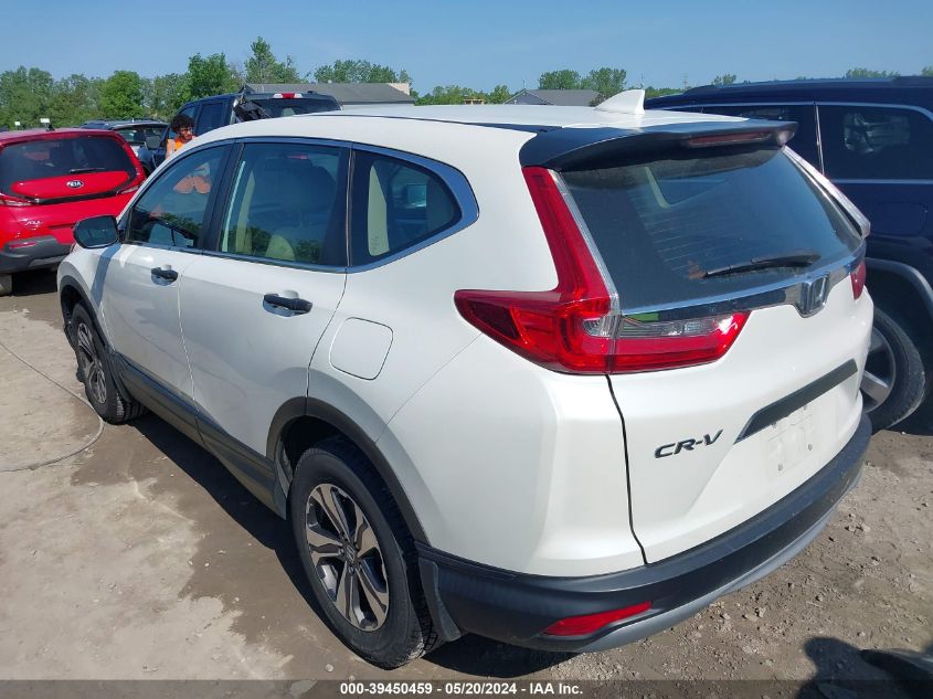 2018 Honda Cr-V Lx VIN: 2HKRW6H36JH218813 Lot: 39450459