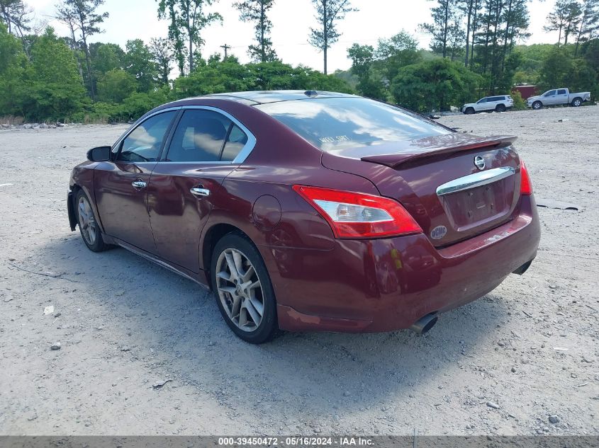 2009 Nissan Maxima 3.5 Sv VIN: 1N4AA51E49C847193 Lot: 39450472