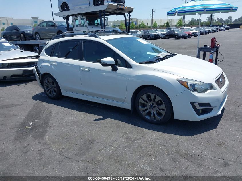 2015 SUBARU IMPREZA 2.0I SPORT LIMITED - JF1GPAW60F8300102