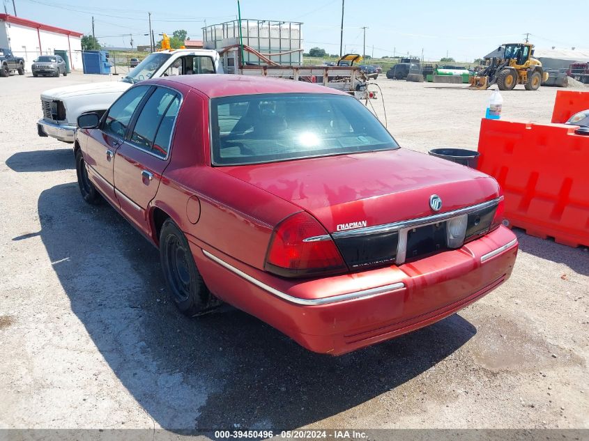 2001 Mercury Grand Marquis Gs VIN: 2MEFM74W11X652570 Lot: 39450496