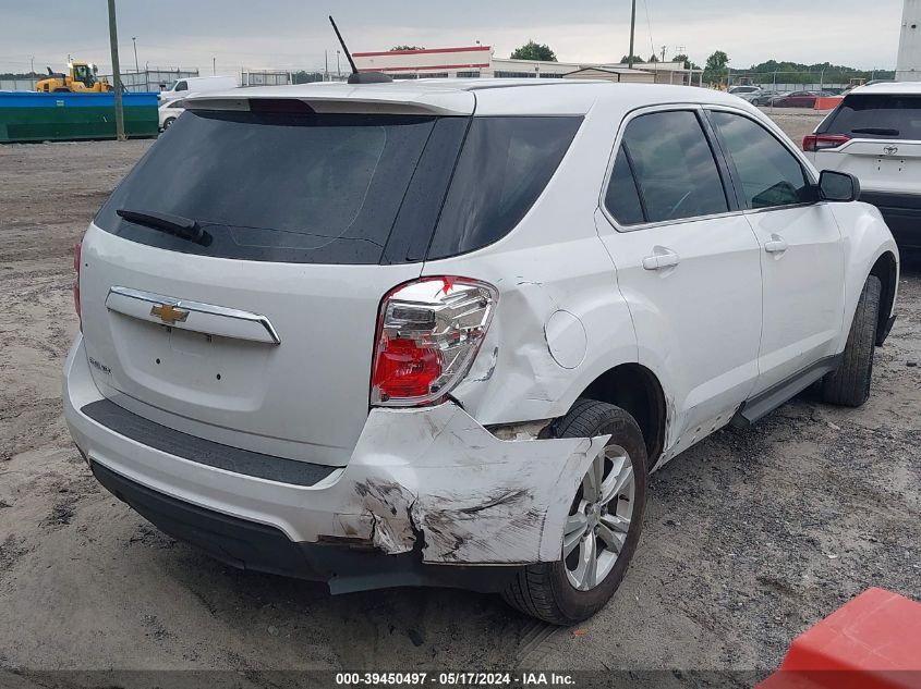 2017 Chevrolet Equinox Ls VIN: 2GNALBEK8H1510833 Lot: 39450497