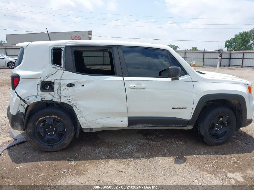 2019 Jeep Renegade Sport 4X4 VIN: ZACNJBA14KPK06468 Lot: 39450502