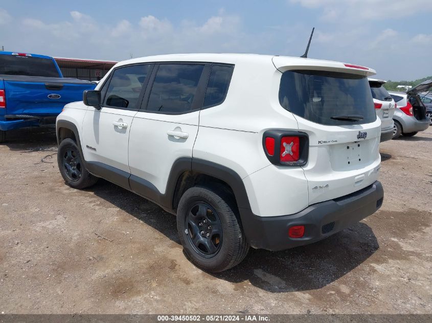 2019 Jeep Renegade Sport 4X4 VIN: ZACNJBA14KPK06468 Lot: 39450502