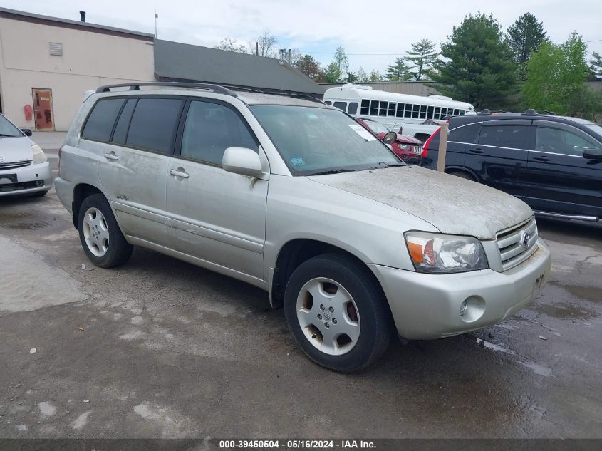 2007 Toyota Highlander Limited V6 VIN: JTEEP21A770201842 Lot: 39450504