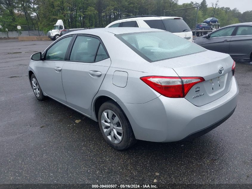 2016 Toyota Corolla Le VIN: 2T1BURHE2GC658002 Lot: 39450507