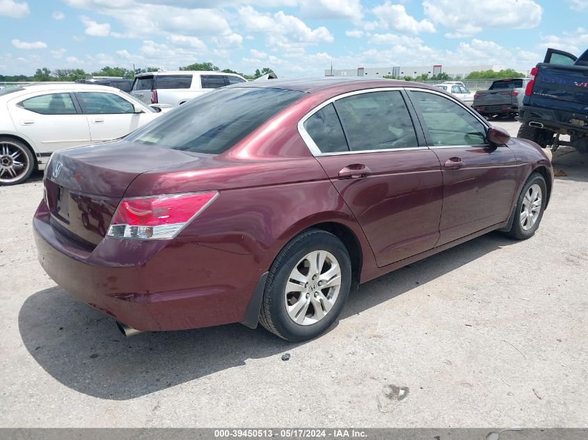 2008 Honda Accord 2.4 Lx-P VIN: JHMCP26458C059133 Lot: 39450513