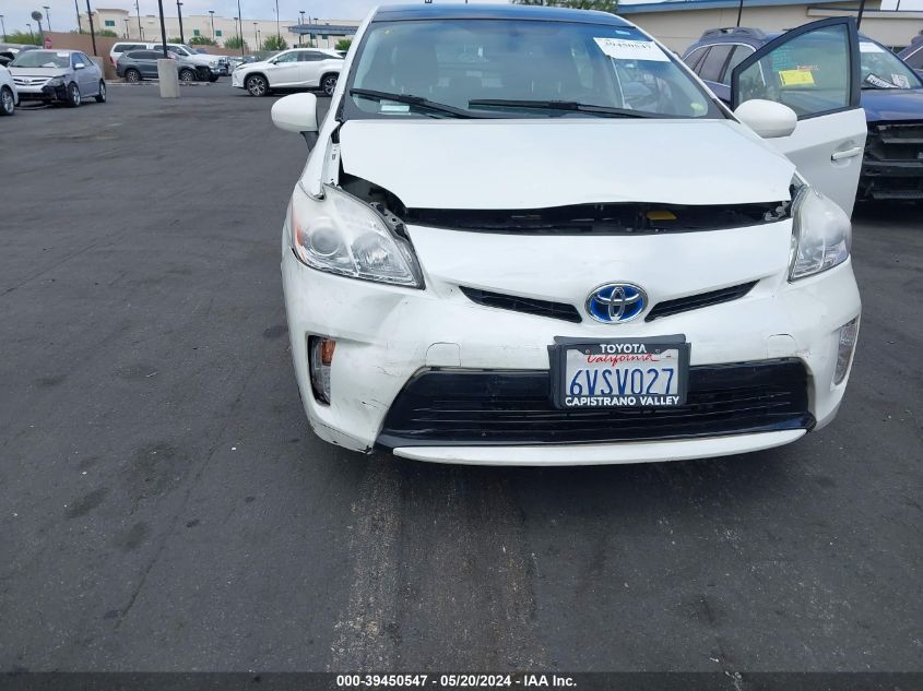 2012 Toyota Prius Four VIN: JTDKN3DU5C1511839 Lot: 39450547