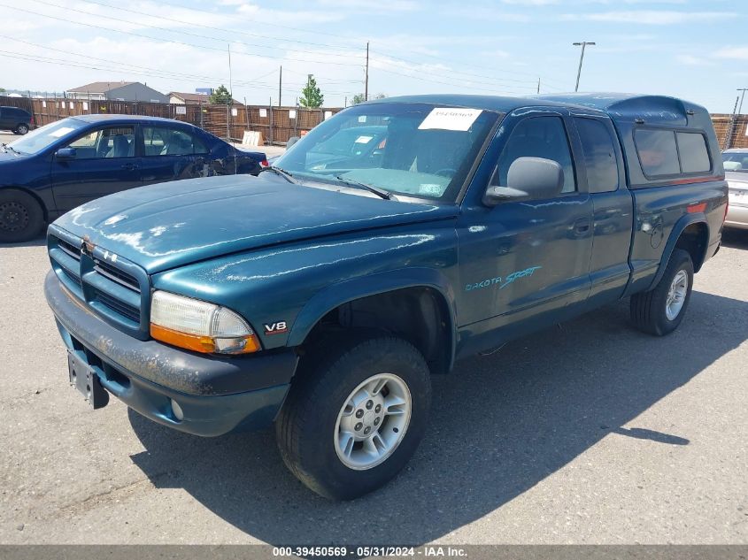 1998 Dodge Dakota Slt/Sport VIN: 1B7GG22YXWS585269 Lot: 39450569