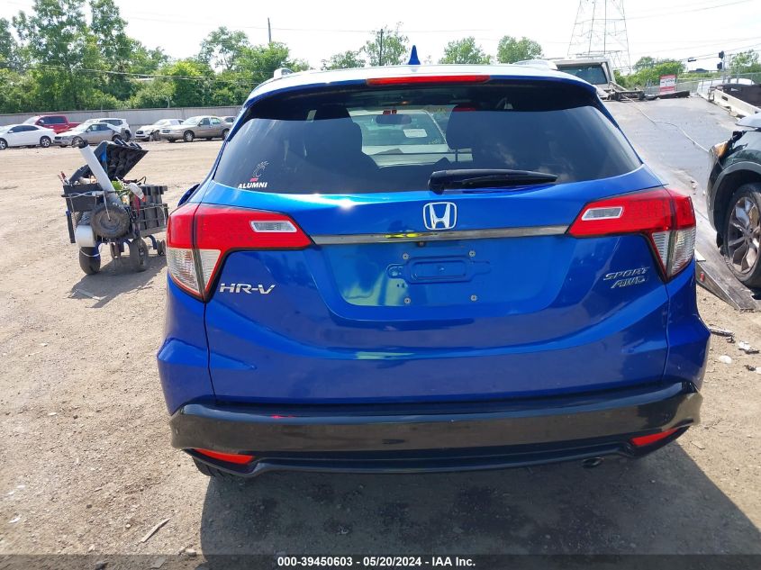 2021 Honda Hr-V Awd Sport VIN: 3CZRU6H16MM728673 Lot: 39450603