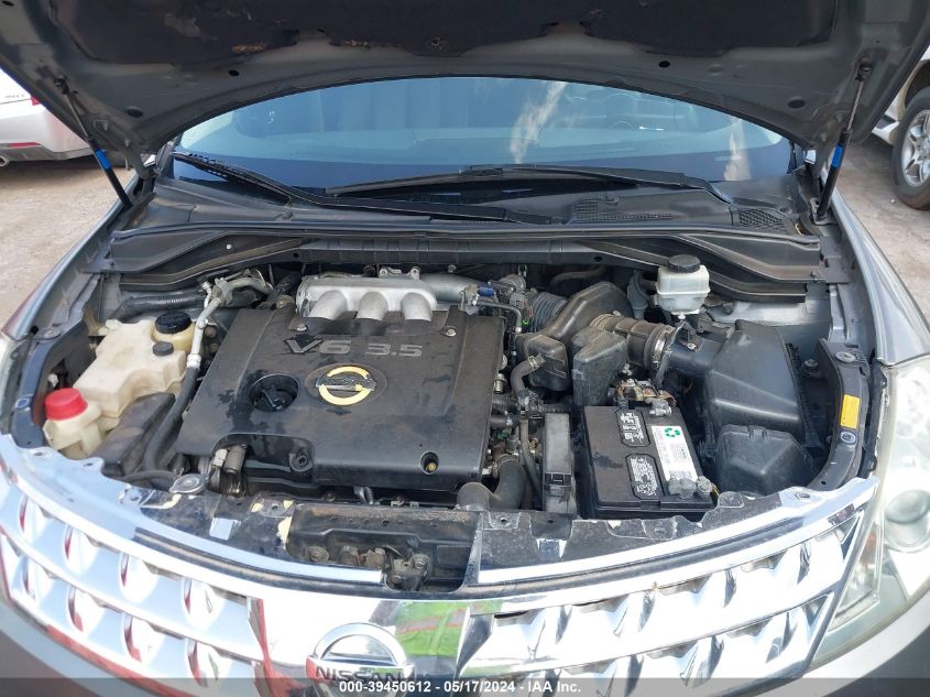 2006 Nissan Murano Sl VIN: JN8AZ08T46W402803 Lot: 39450612