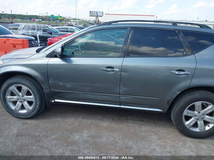 2006 Nissan Murano Sl VIN: JN8AZ08T46W402803 Lot: 39450612