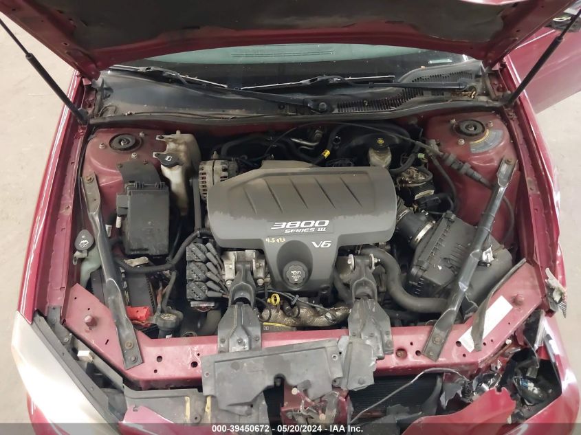 2004 Pontiac Grand Prix Gt2 VIN: 2G2WS522141269459 Lot: 39450672