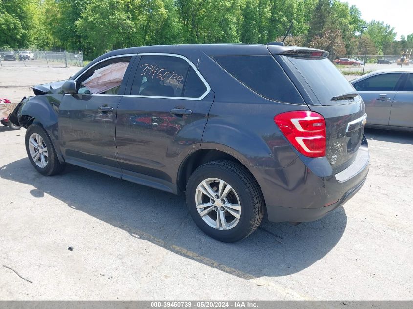 2016 Chevrolet Equinox Ls VIN: 2GNFLEEK0G6219509 Lot: 39450739