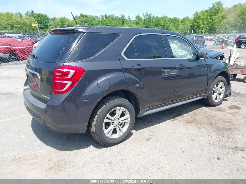 2016 CHEVROLET EQUINOX LS - 2GNFLEEK0G6219509