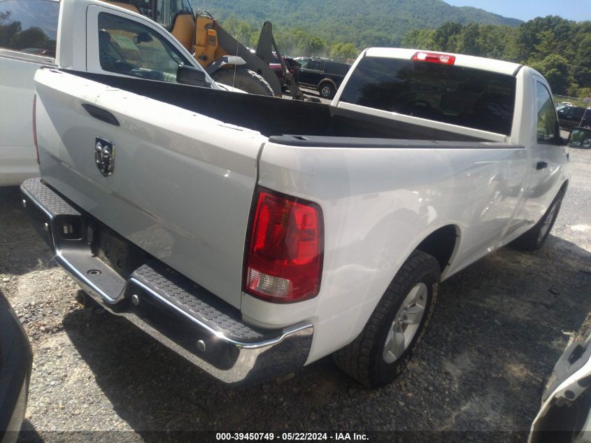 2019 Ram 1500 Classic Tradesman Regular Cab 4X4 8' Box VIN: 3C6JR7DT9KG585822 Lot: 39450749