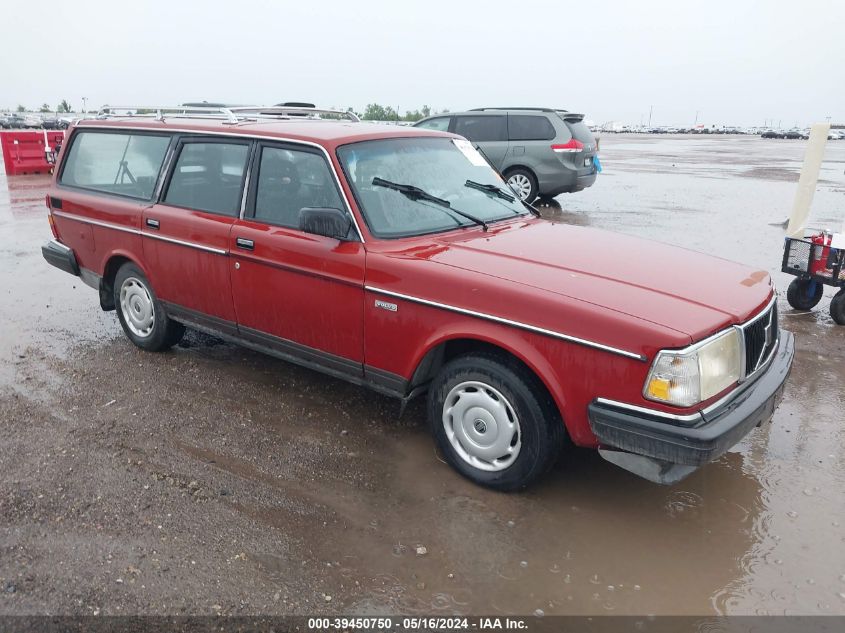 1989 Volvo 245 Dl/Gl VIN: YV1AX8855K1813596 Lot: 39450750