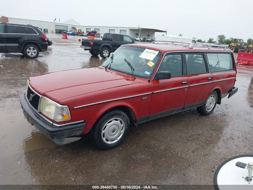 1989 Volvo 245 Dl/Gl VIN: YV1AX8855K1813596 Lot: 39450750