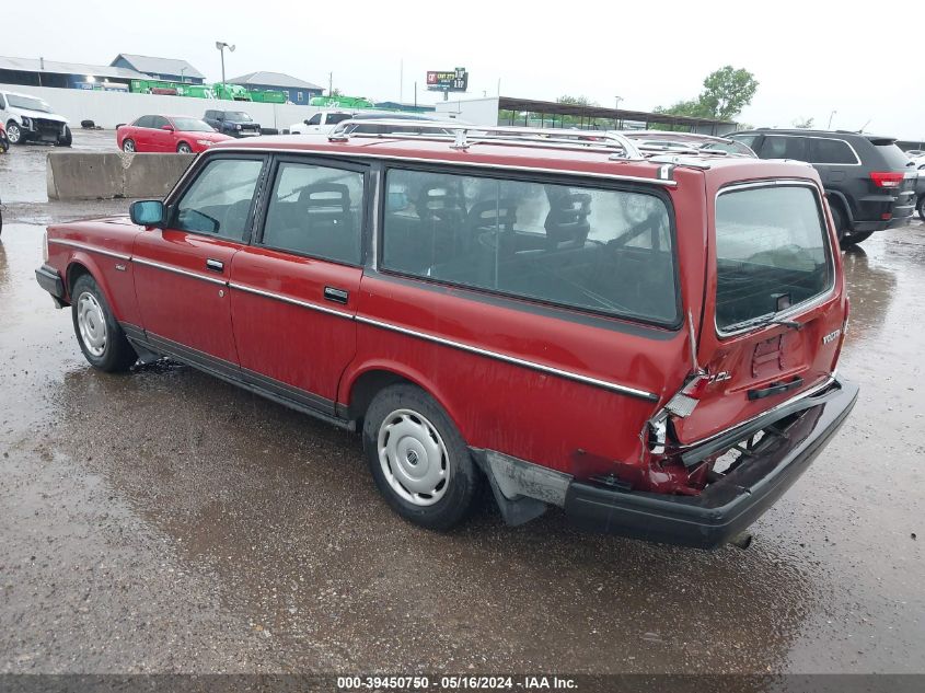 1989 Volvo 245 Dl/Gl VIN: YV1AX8855K1813596 Lot: 39450750