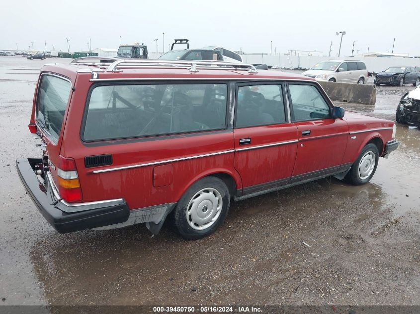 1989 Volvo 245 Dl/Gl VIN: YV1AX8855K1813596 Lot: 39450750