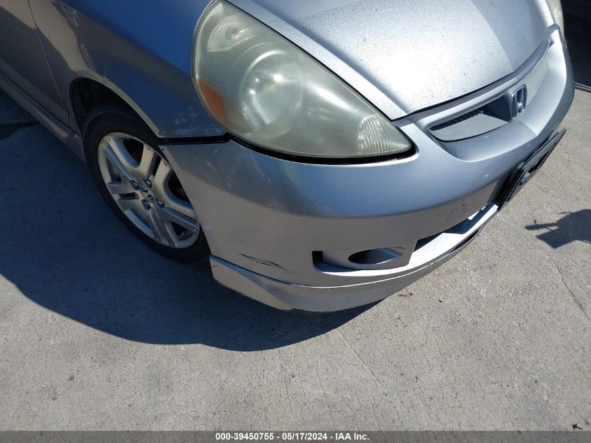 2008 Honda Fit Sport VIN: JHMGD386X8S001703 Lot: 39450755