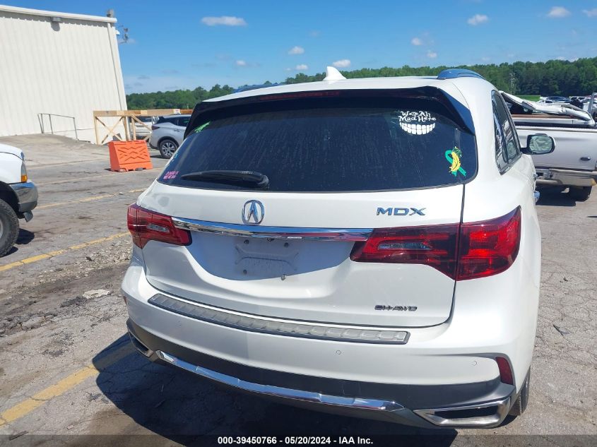 2017 Acura Mdx Advance Package VIN: 5FRYD4H8XHB040767 Lot: 39450766