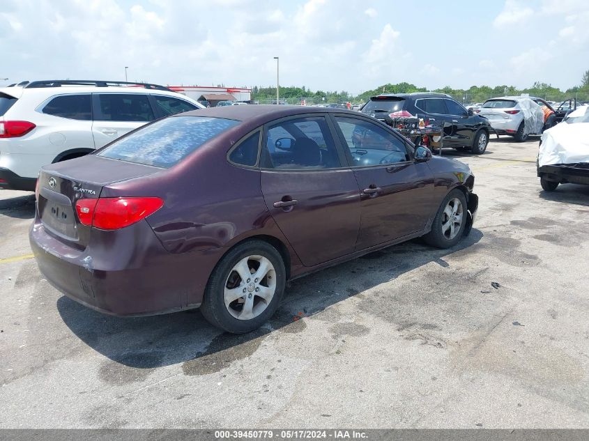 2007 Hyundai Elantra Gls/Limited/Se VIN: KMHDU46D47U080229 Lot: 39450779