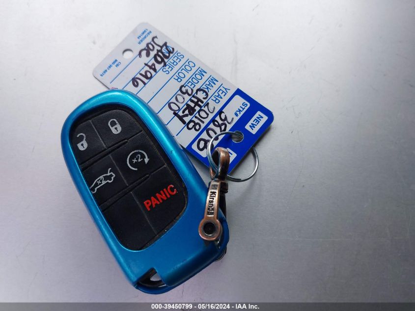 2018 Chrysler 300 300S Awd VIN: 2C3CCAGG1JH226496 Lot: 39450799