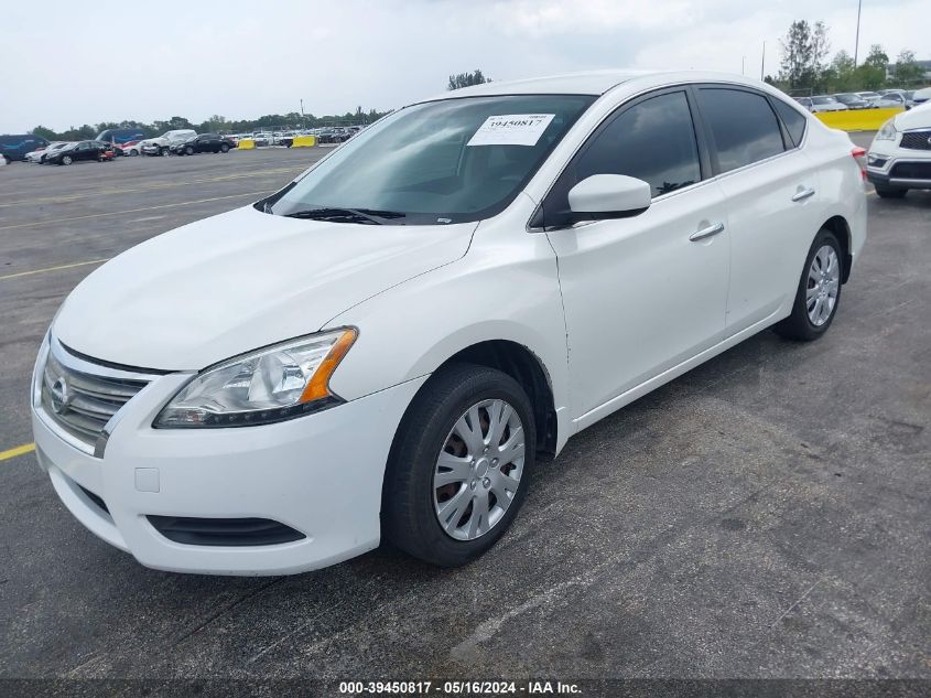 2013 Nissan Sentra Sv VIN: 3N1AB7AP2DL768450 Lot: 39450817