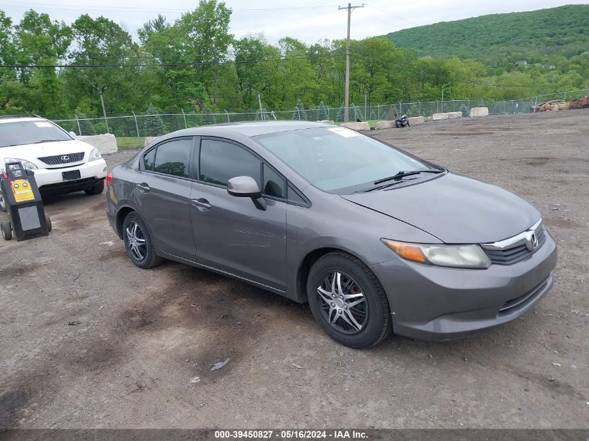 2012 Honda Civic Lx VIN: 2HGFB2F59CH522128 Lot: 39450827