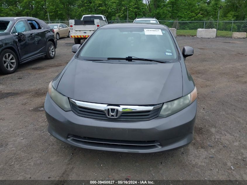 2012 Honda Civic Lx VIN: 2HGFB2F59CH522128 Lot: 39450827