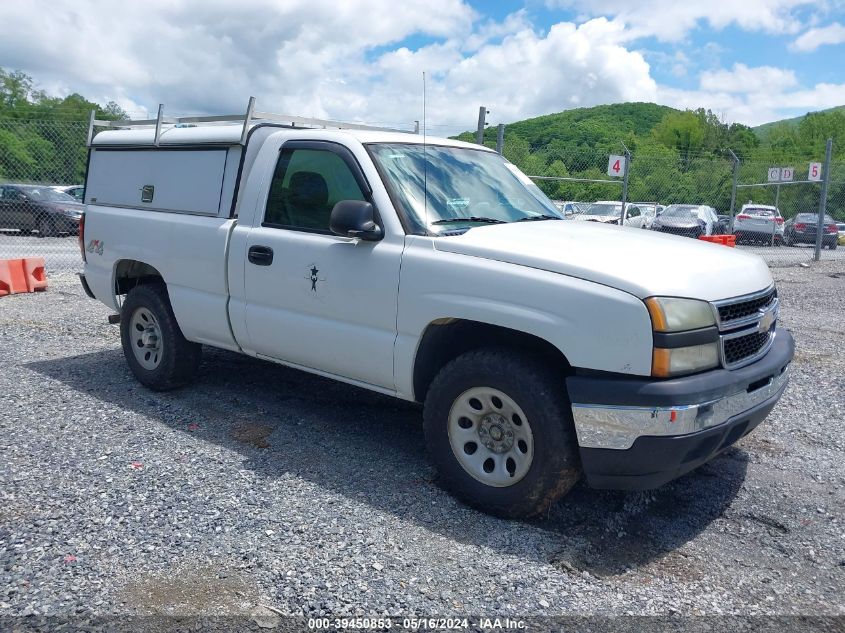 2006 Chevrolet Silverado 1500 Work Truck VIN: 1GCEK14VX6Z128732 Lot: 39450853