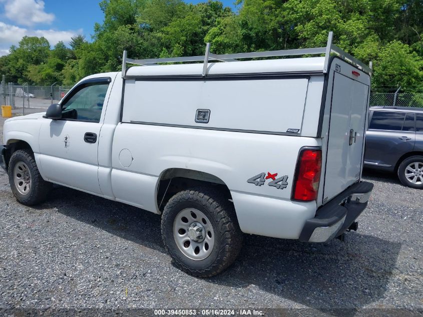 2006 Chevrolet Silverado 1500 Work Truck VIN: 1GCEK14VX6Z128732 Lot: 39450853